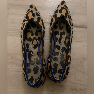 Rothy’s Big Cat / Cheetah Print Pointed Flat - Size 10